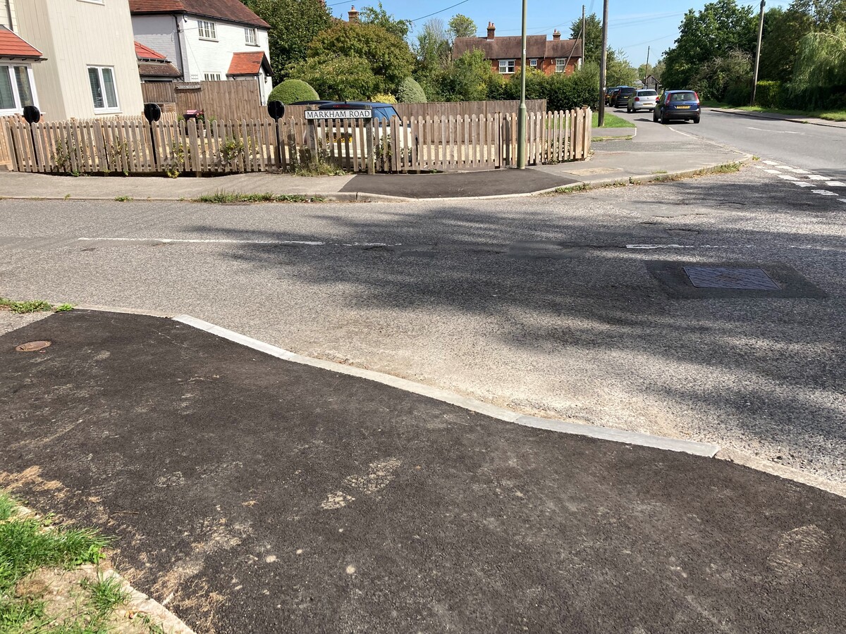 Drop Kerbs in Markham Road, Capel